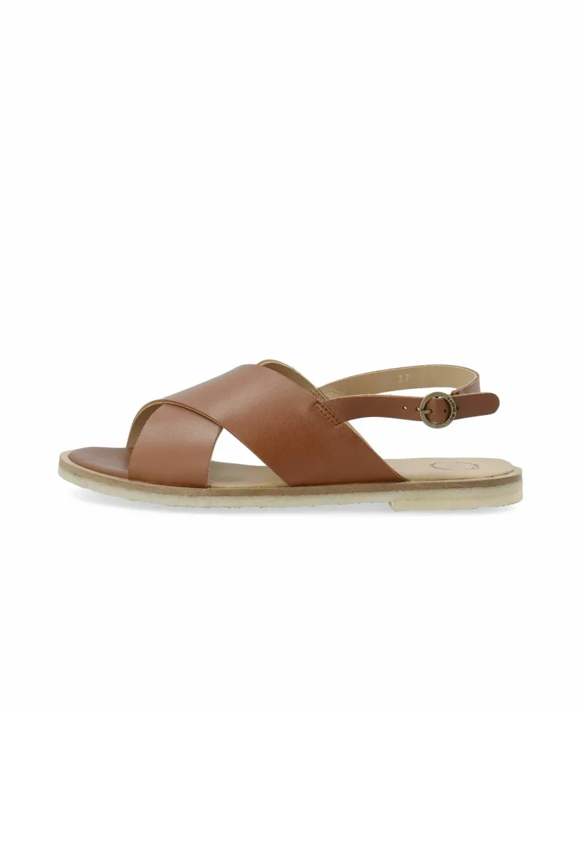 Riemensandalette - cognac