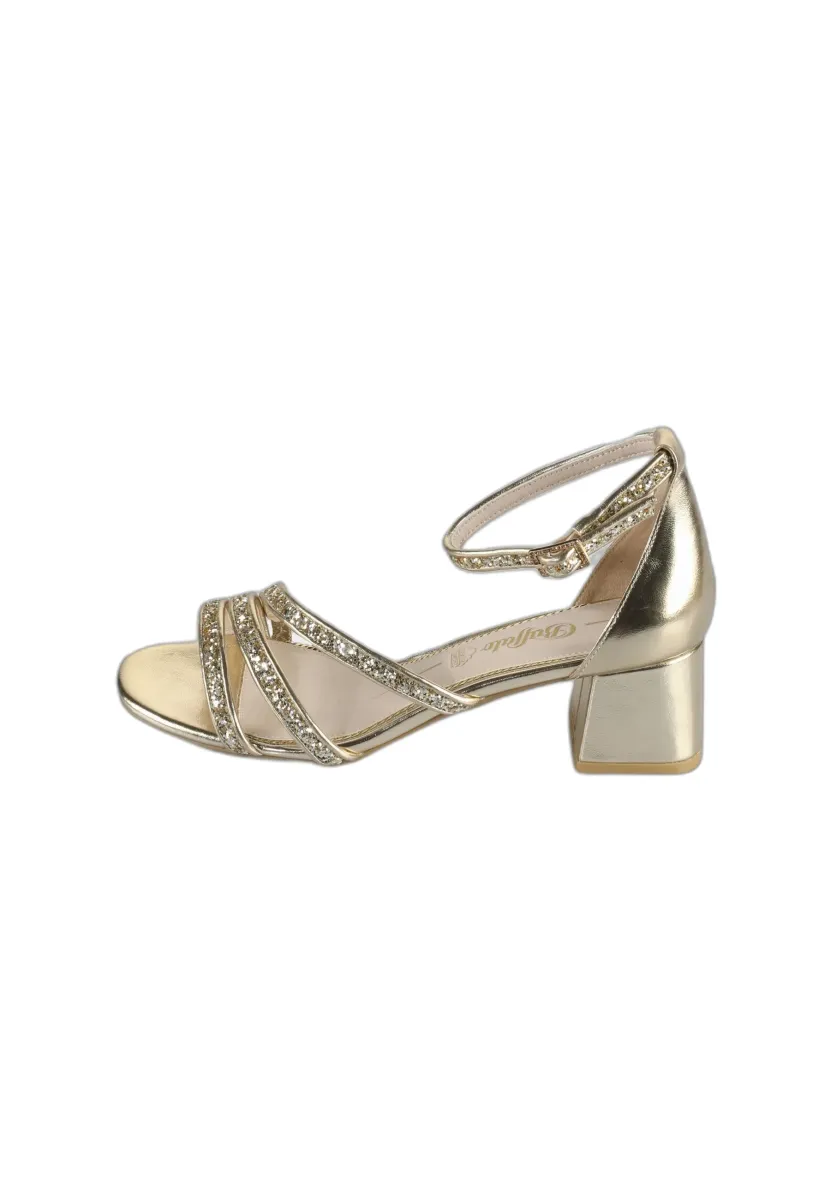 Riemensandalette - gold-coloured