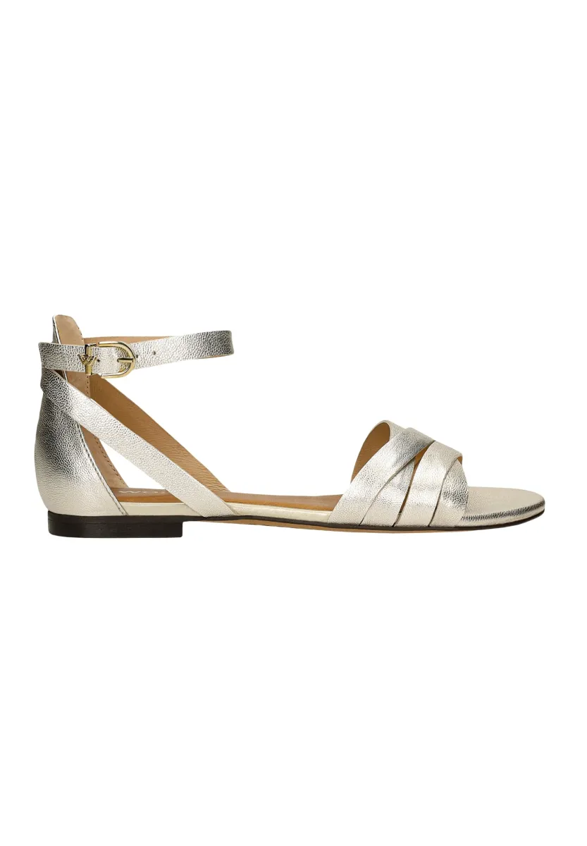 Riemensandalette - gold coloured