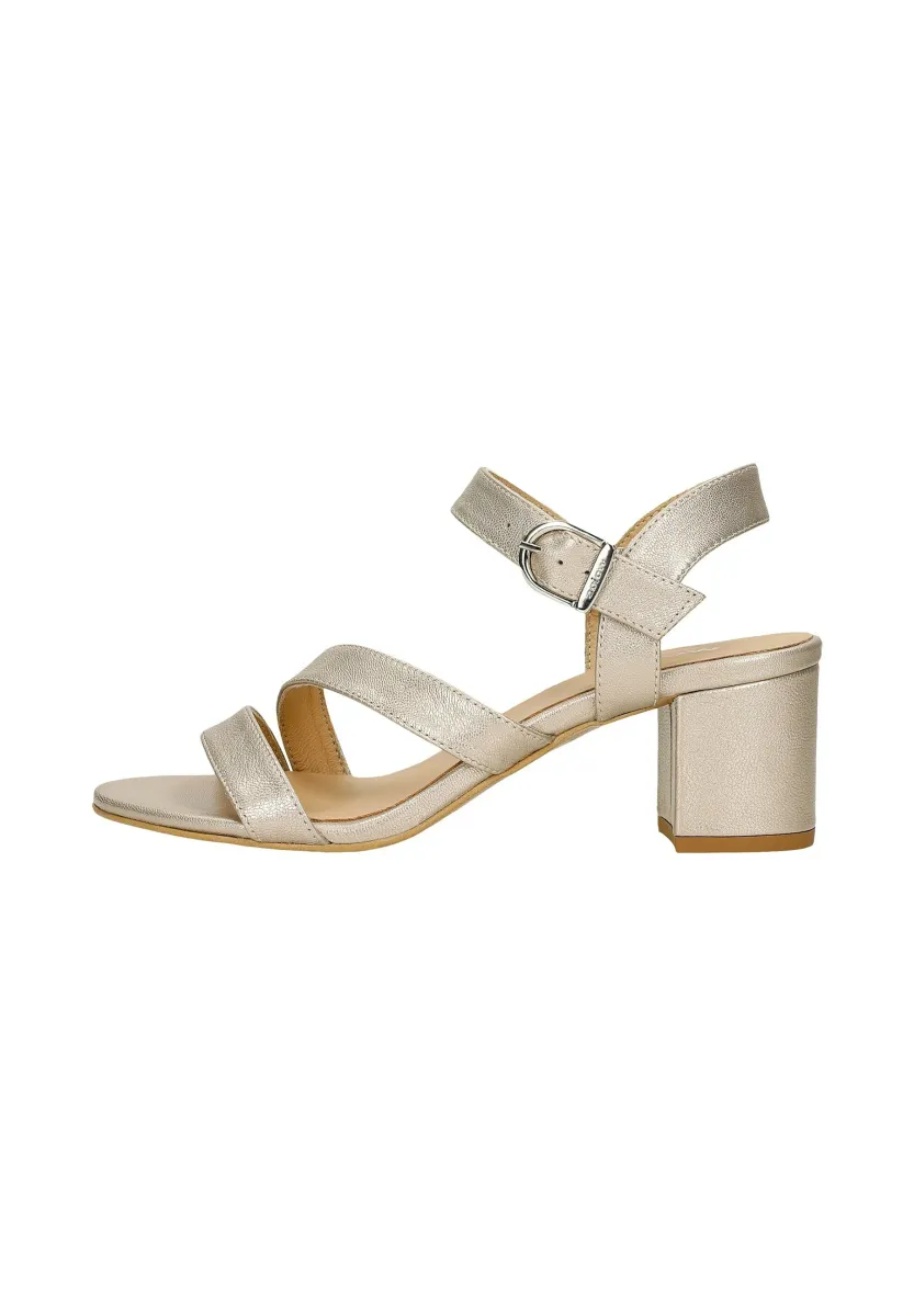 Riemensandalette - gold coloured