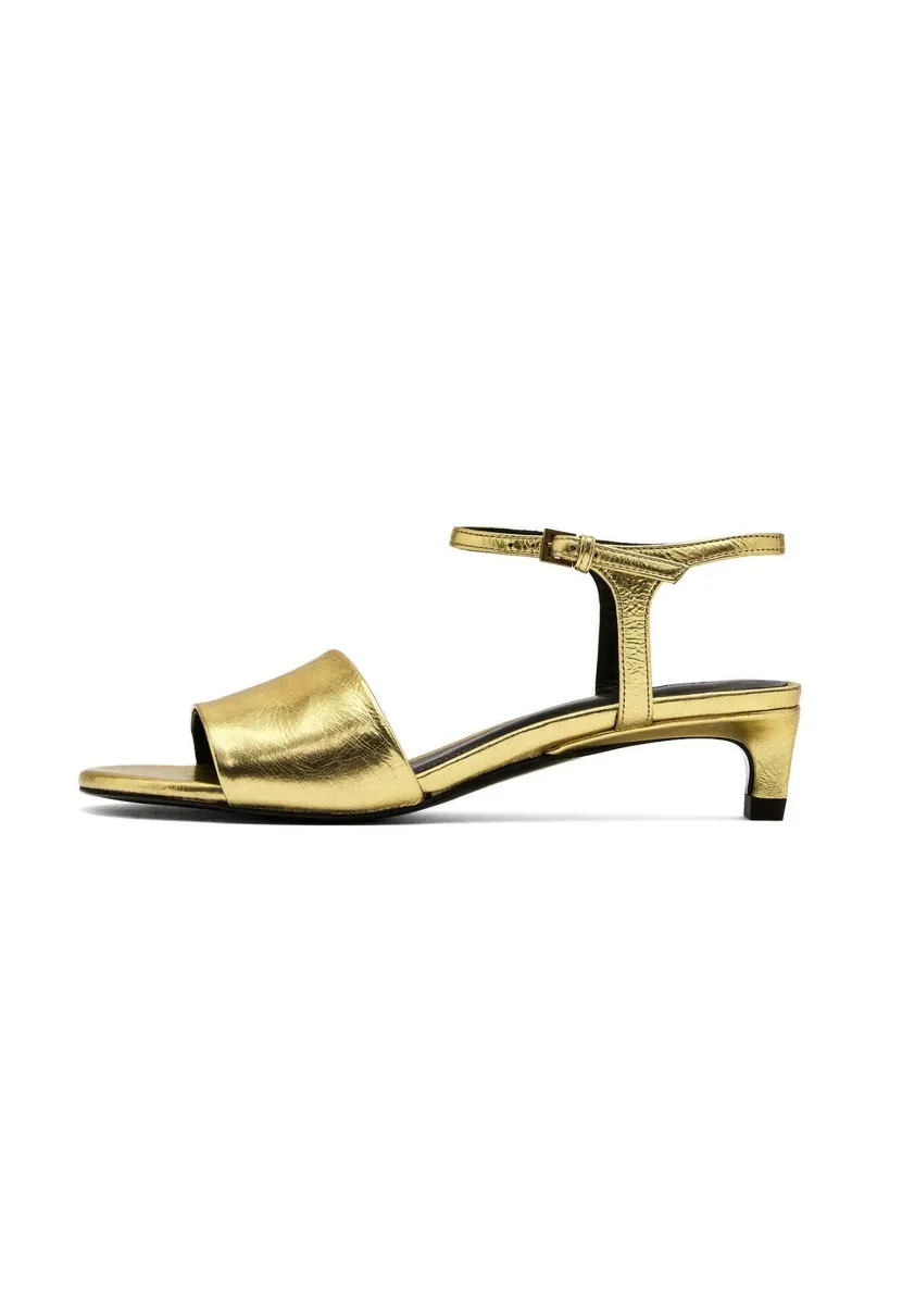 Riemensandalette - gold coloured