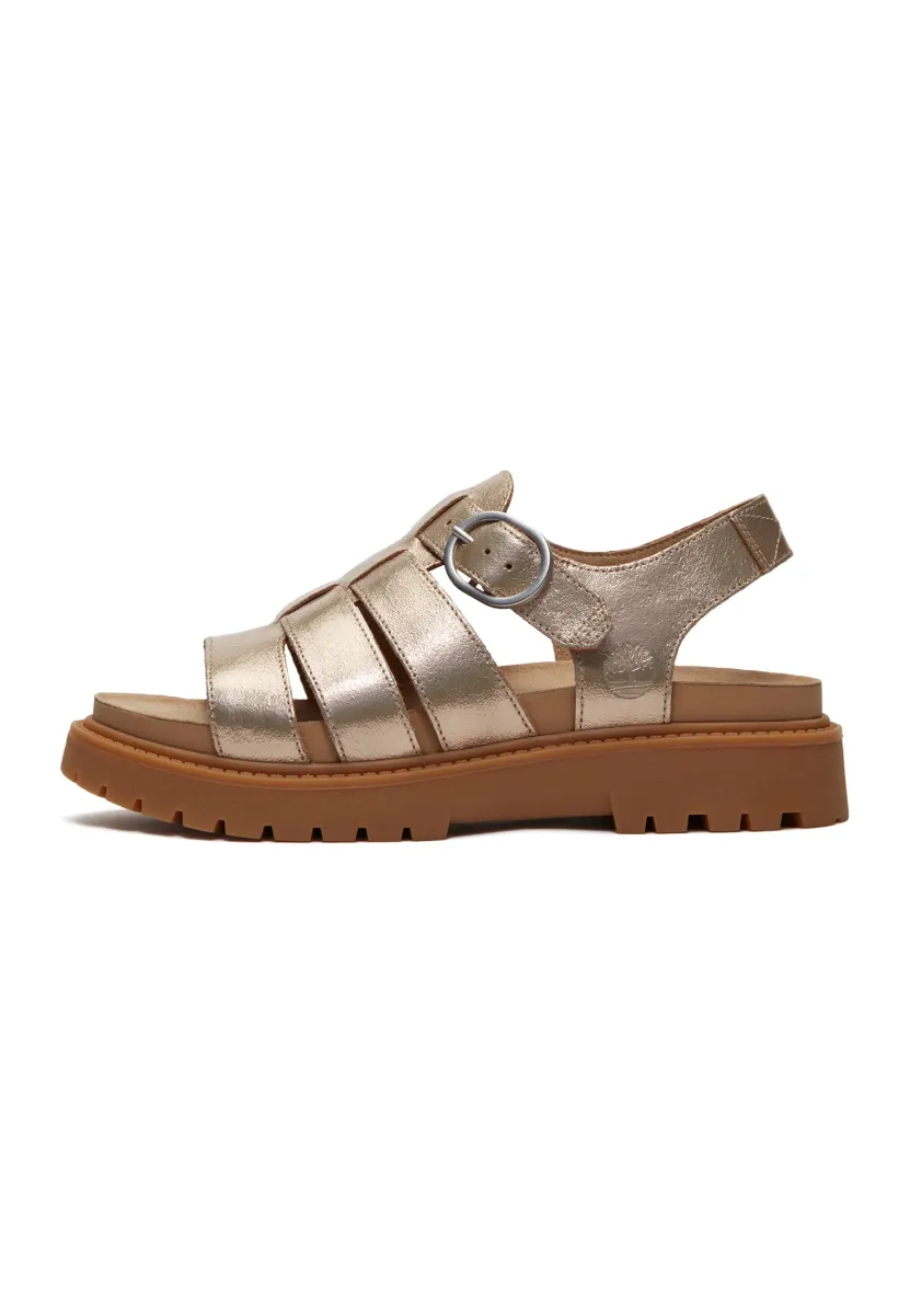 Riemensandalette - gold metallic