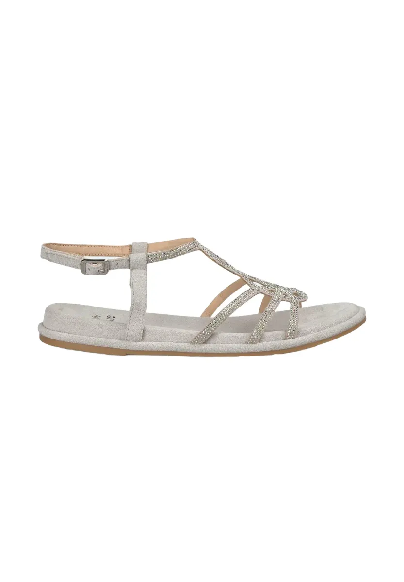 Riemensandalette - gris