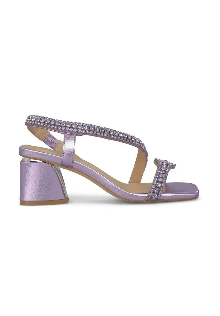 Riemensandalette - lila