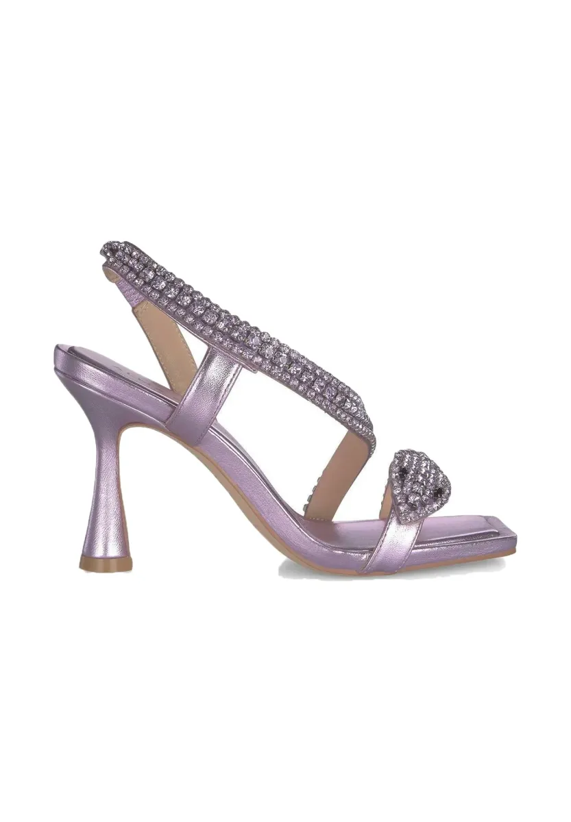 Riemensandalette - lila