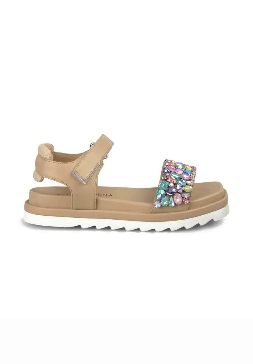 Riemensandalette - marrón claro