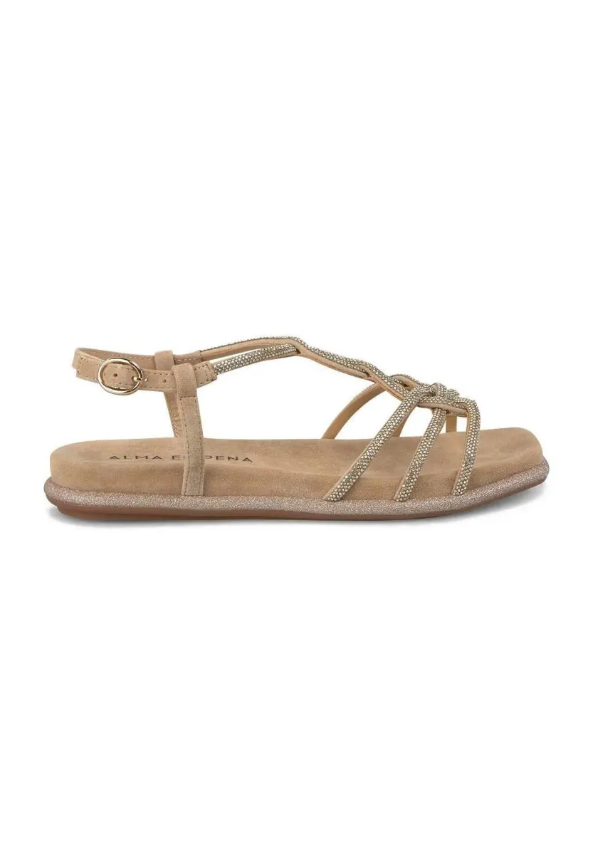 Riemensandalette - marrón claro