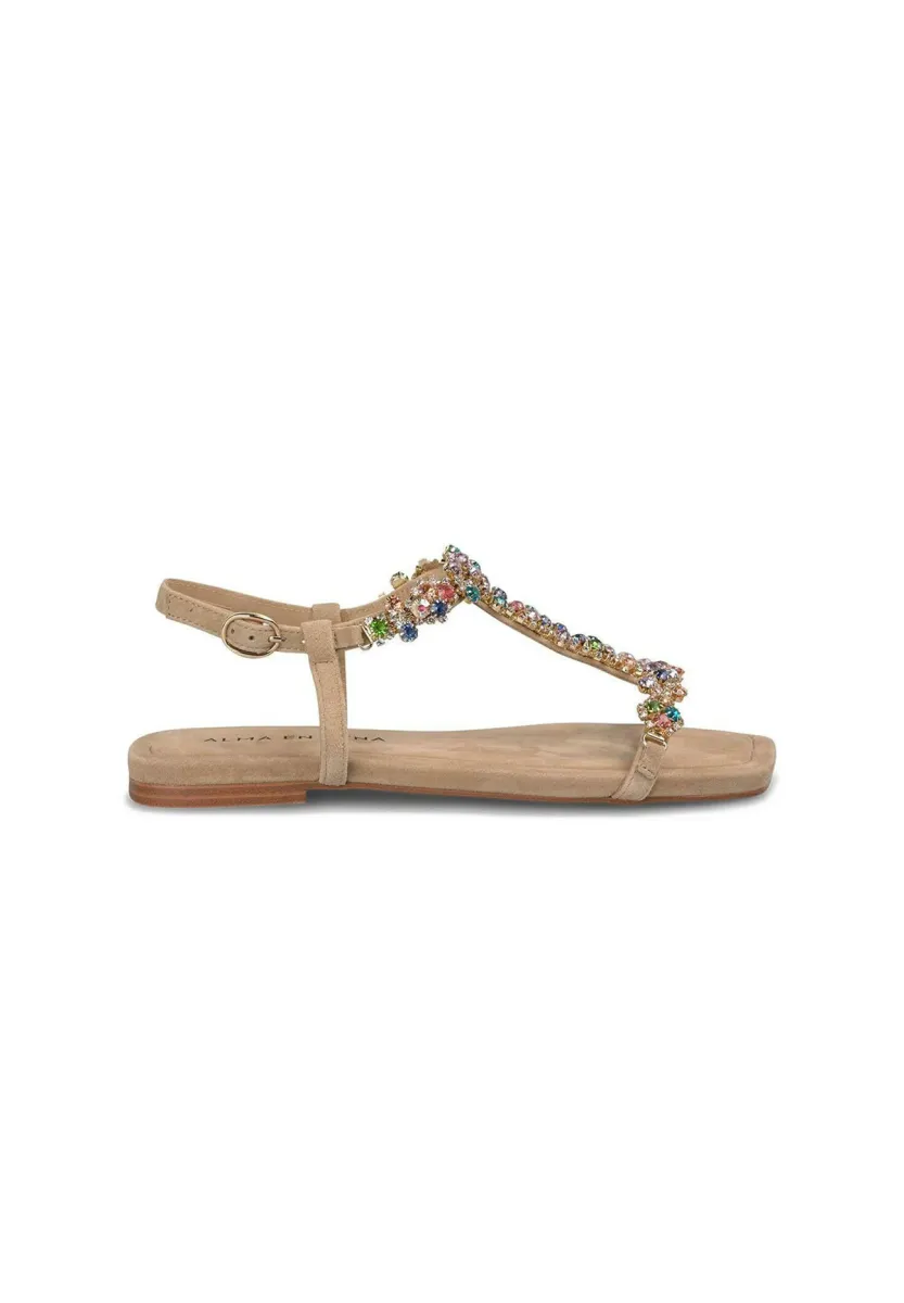 Riemensandalette - marrón claro