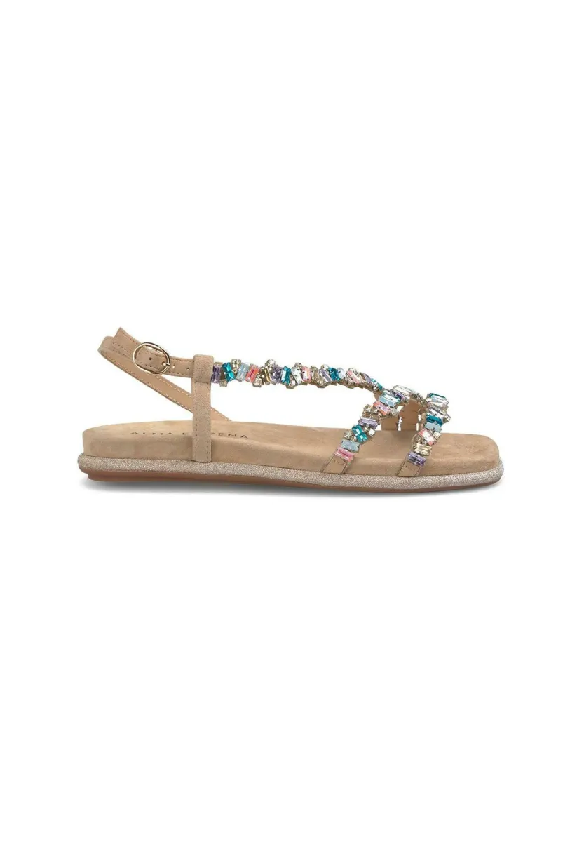 Riemensandalette - marrón claro