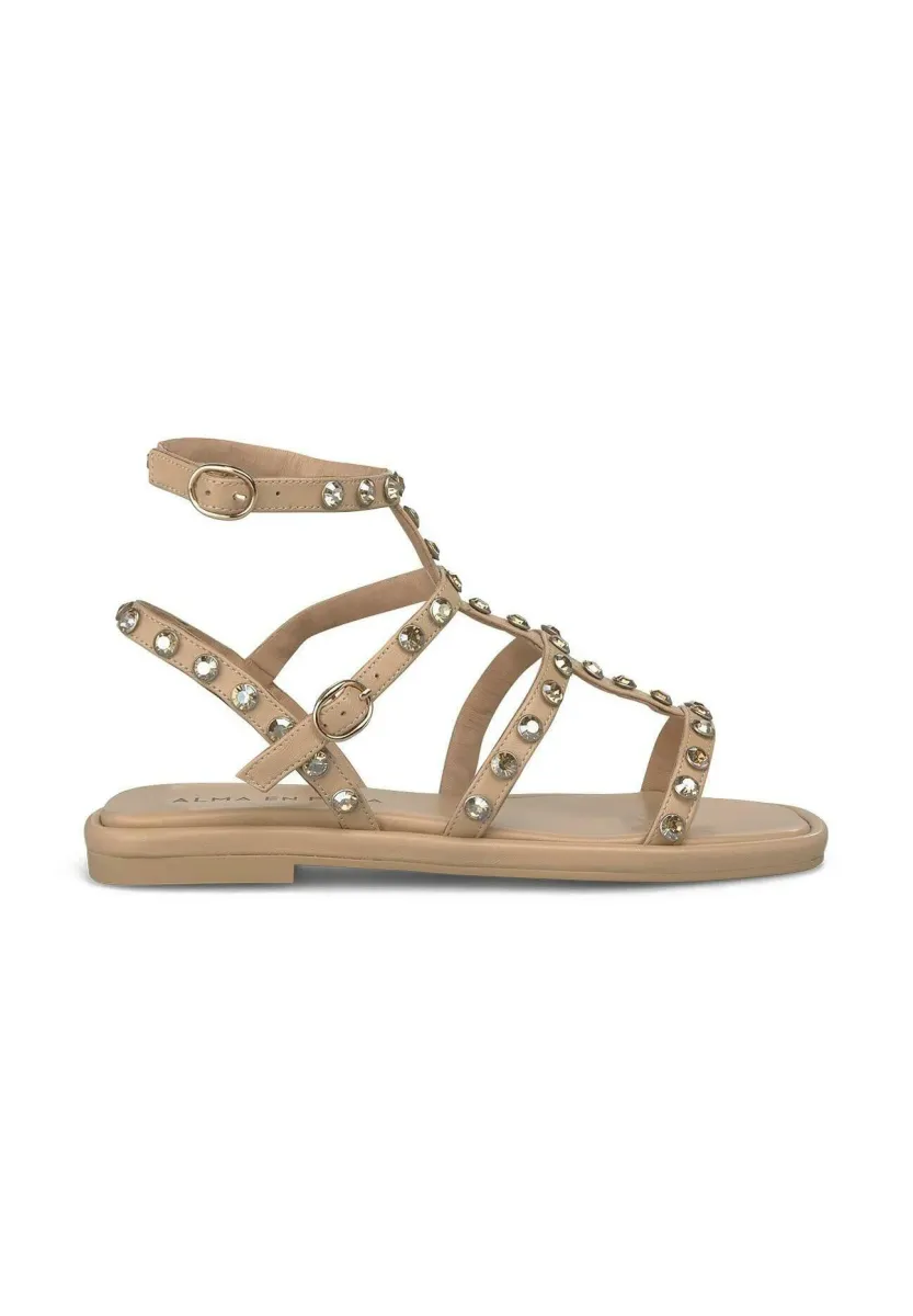 Riemensandalette - marrón claro