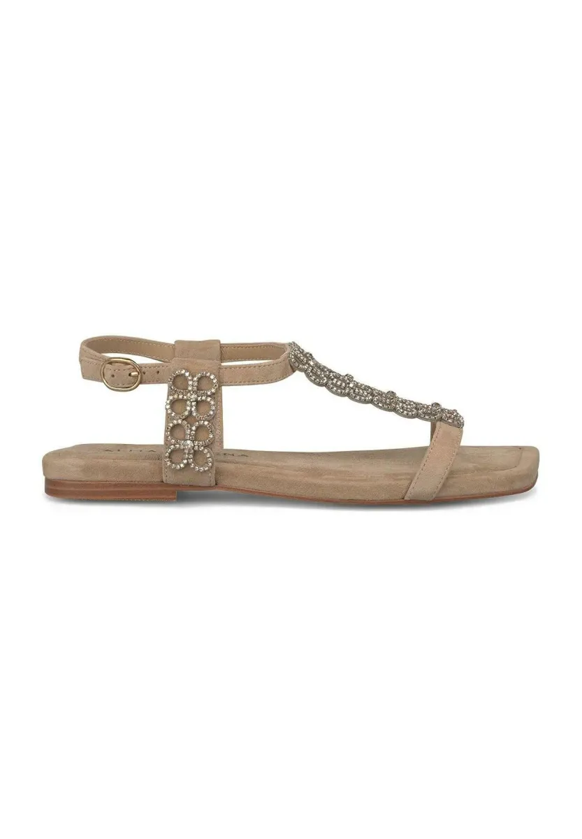 Riemensandalette - marrón claro