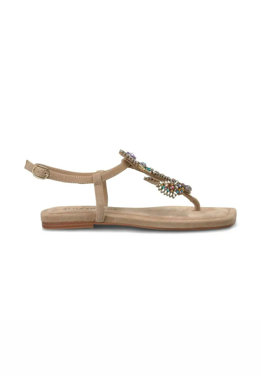 Riemensandalette - marrón claro