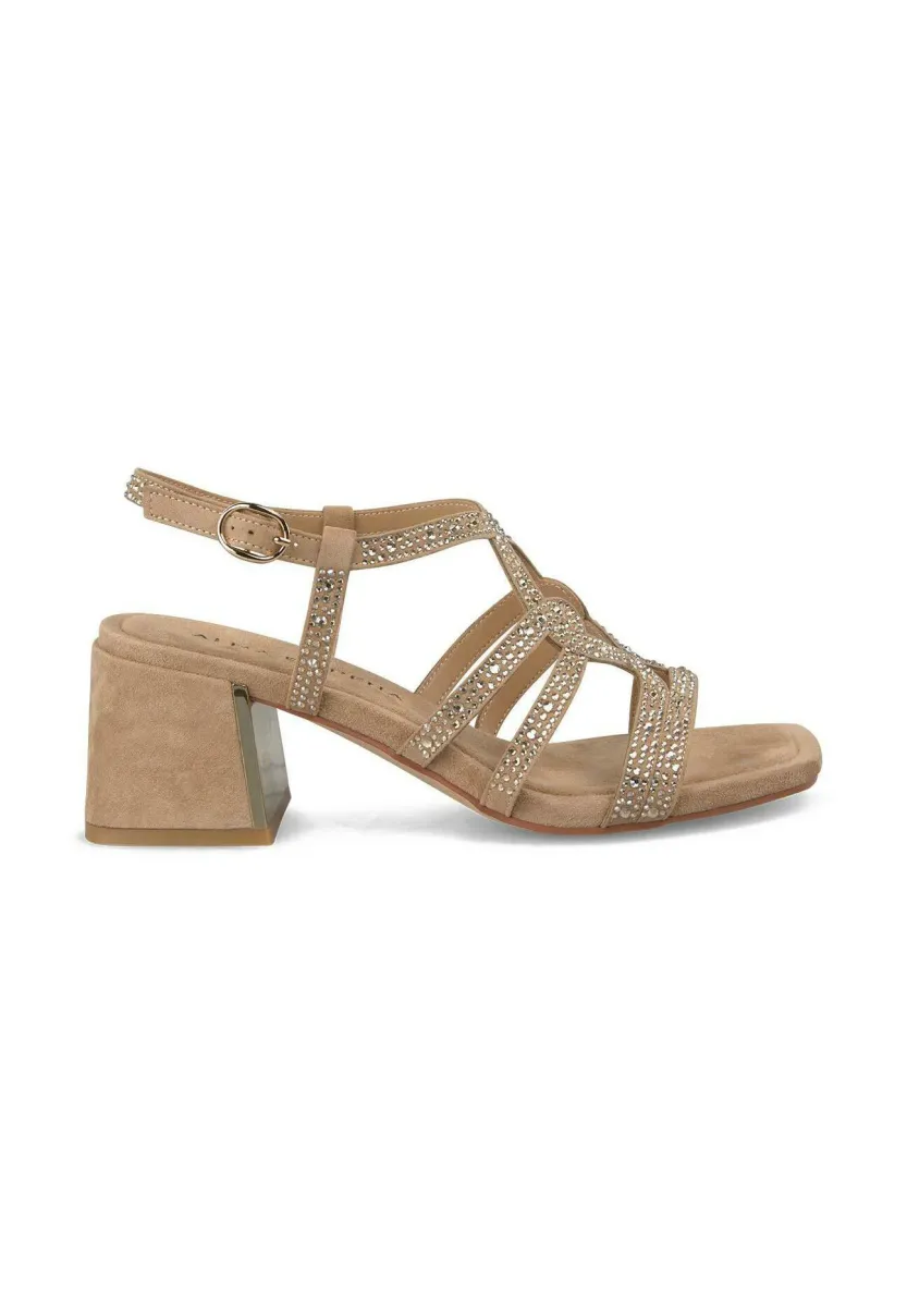 Riemensandalette - marrón claro