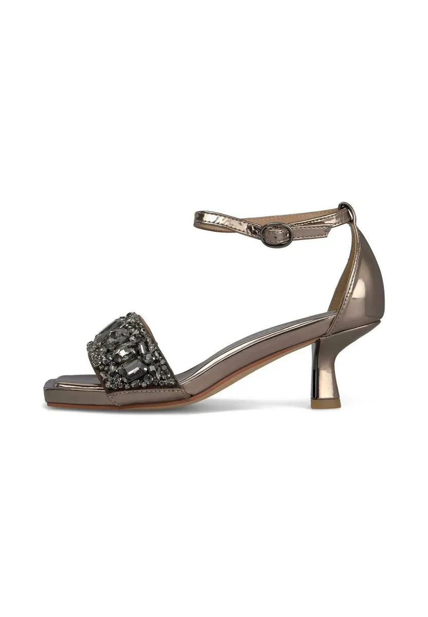 Riemensandalette - Metallic Grey