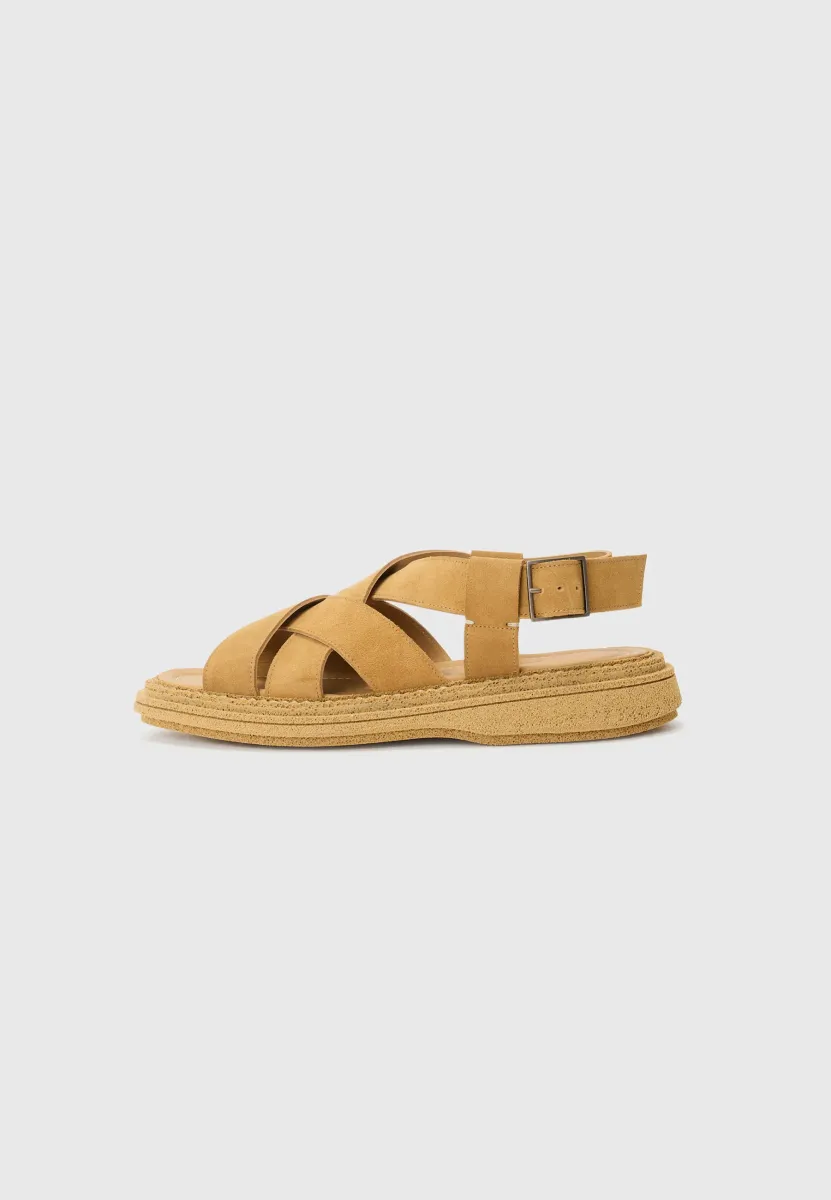Riemensandalette - ocher