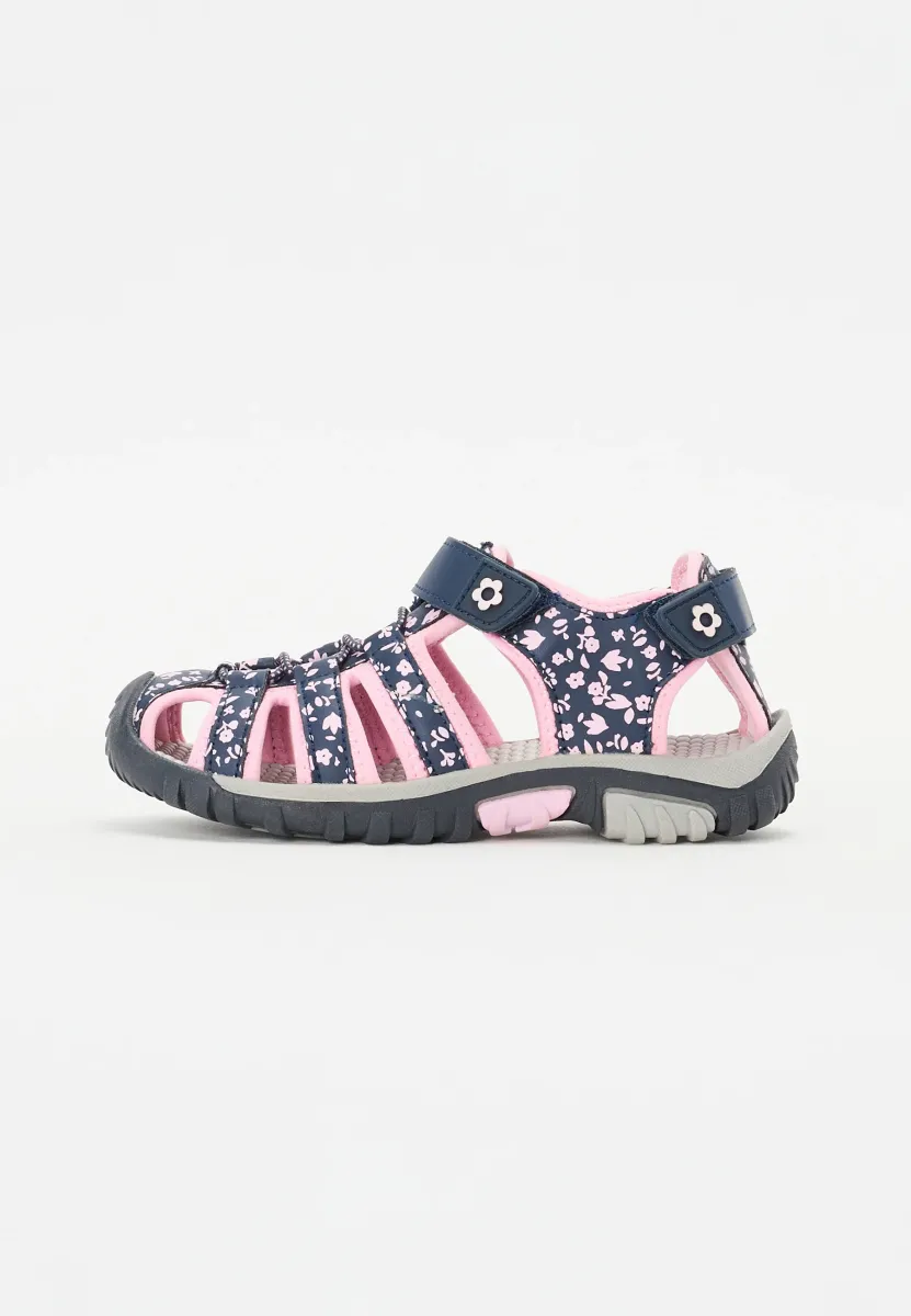 Riemensandalette - pink/blue
