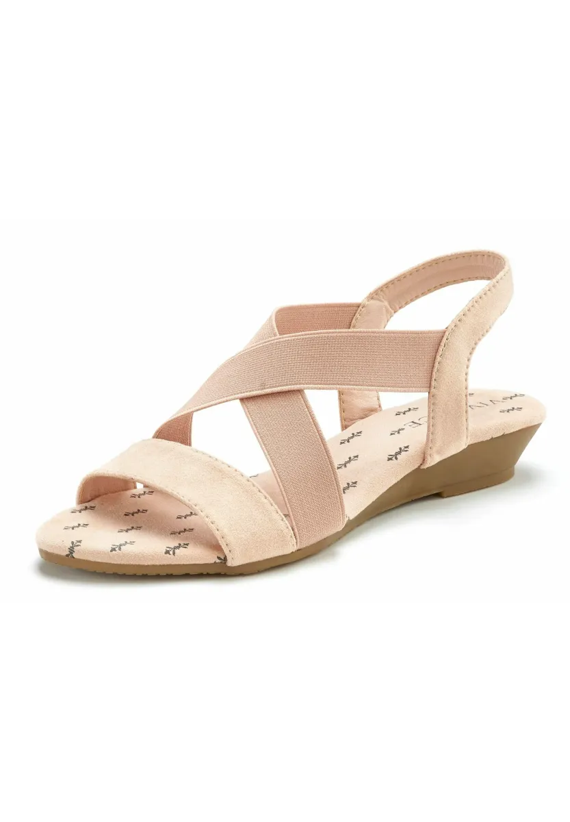 Riemensandalette - rosé