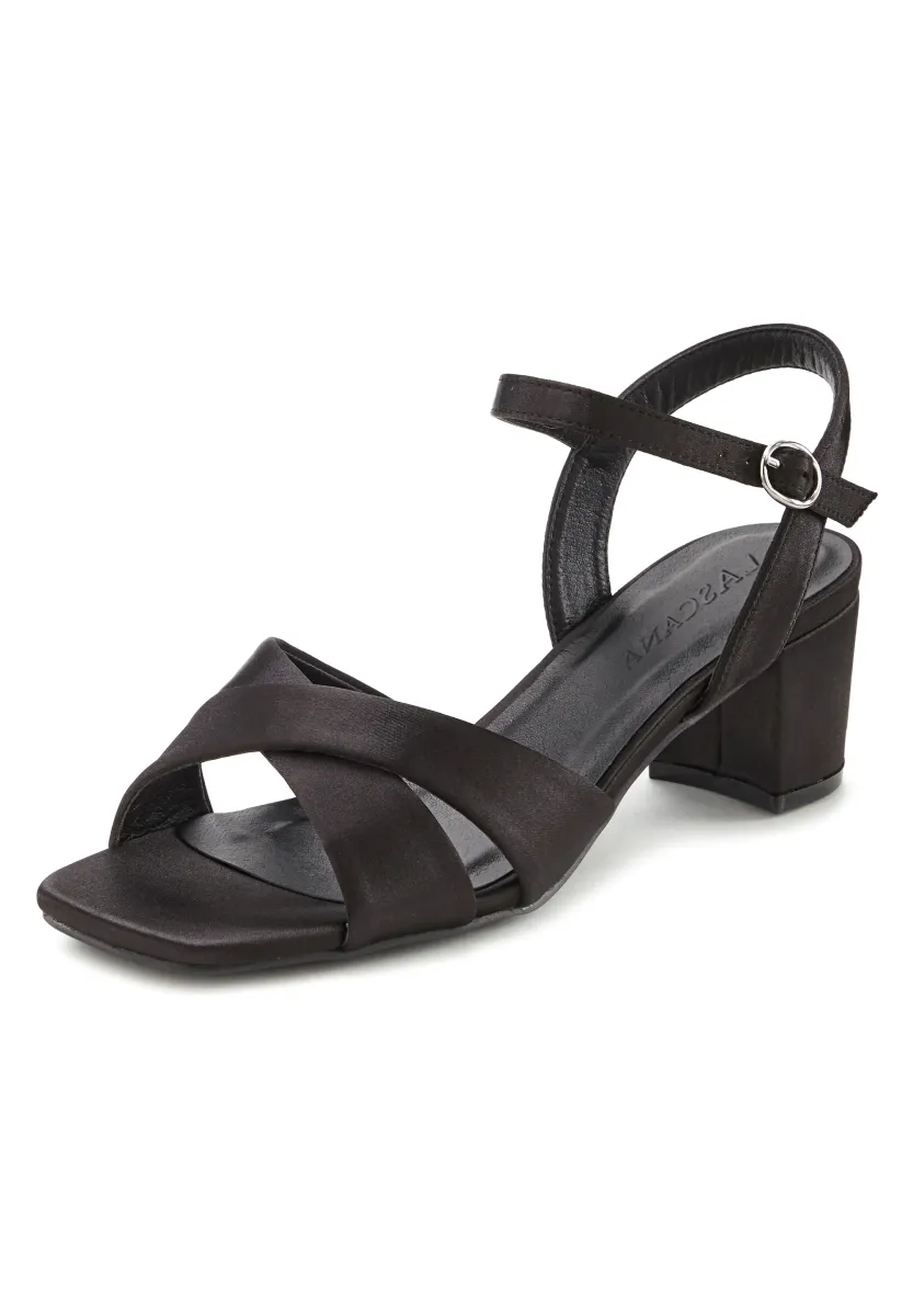 Riemensandalette - schwarz