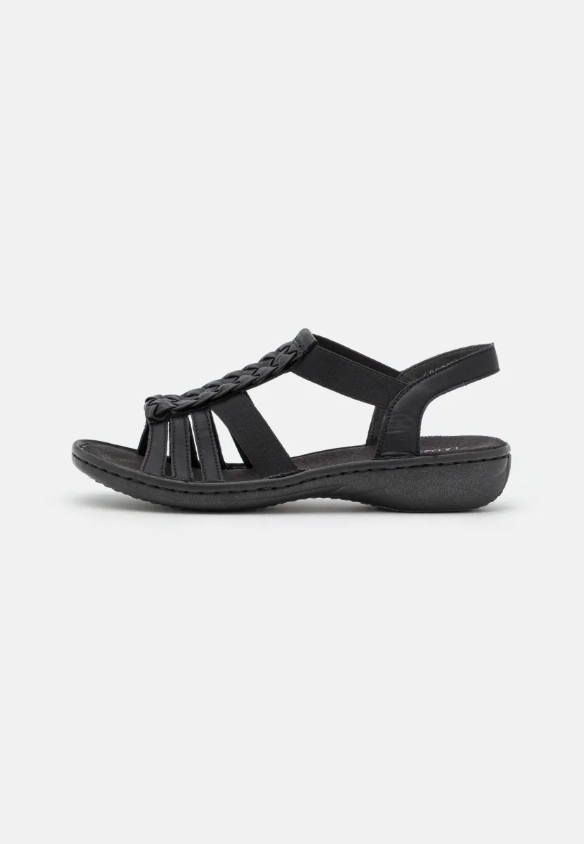 Riemensandalette - schwarz