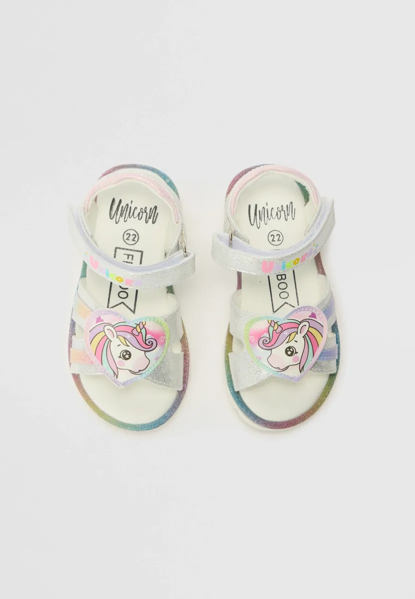 Riemensandalette - silver