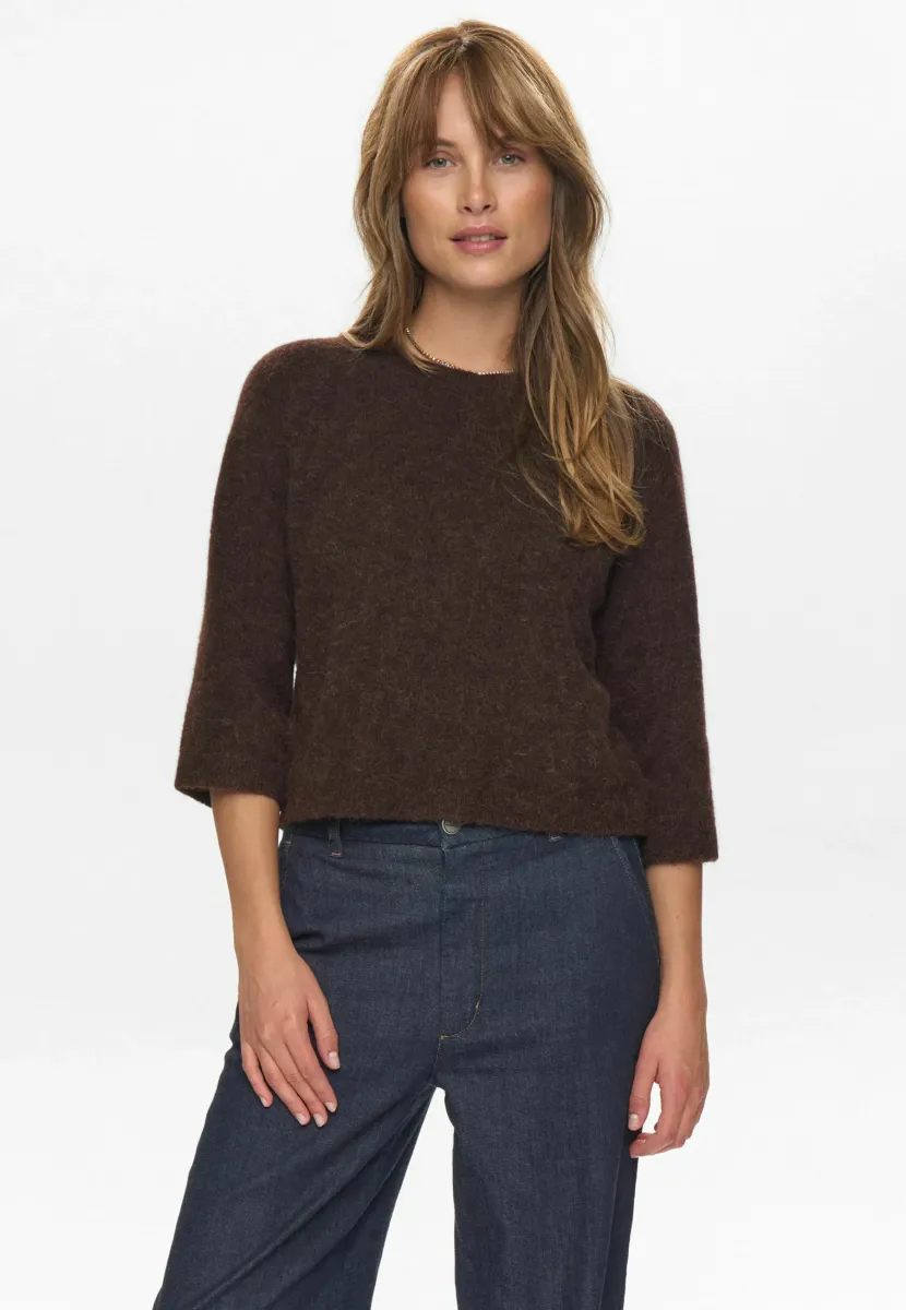 RIETTE SELMA - Strickpullover - black coffee