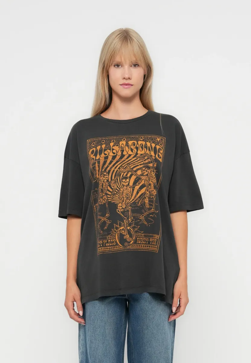 RIGHT PLACE RIGHT TIME - T-Shirt print - off black