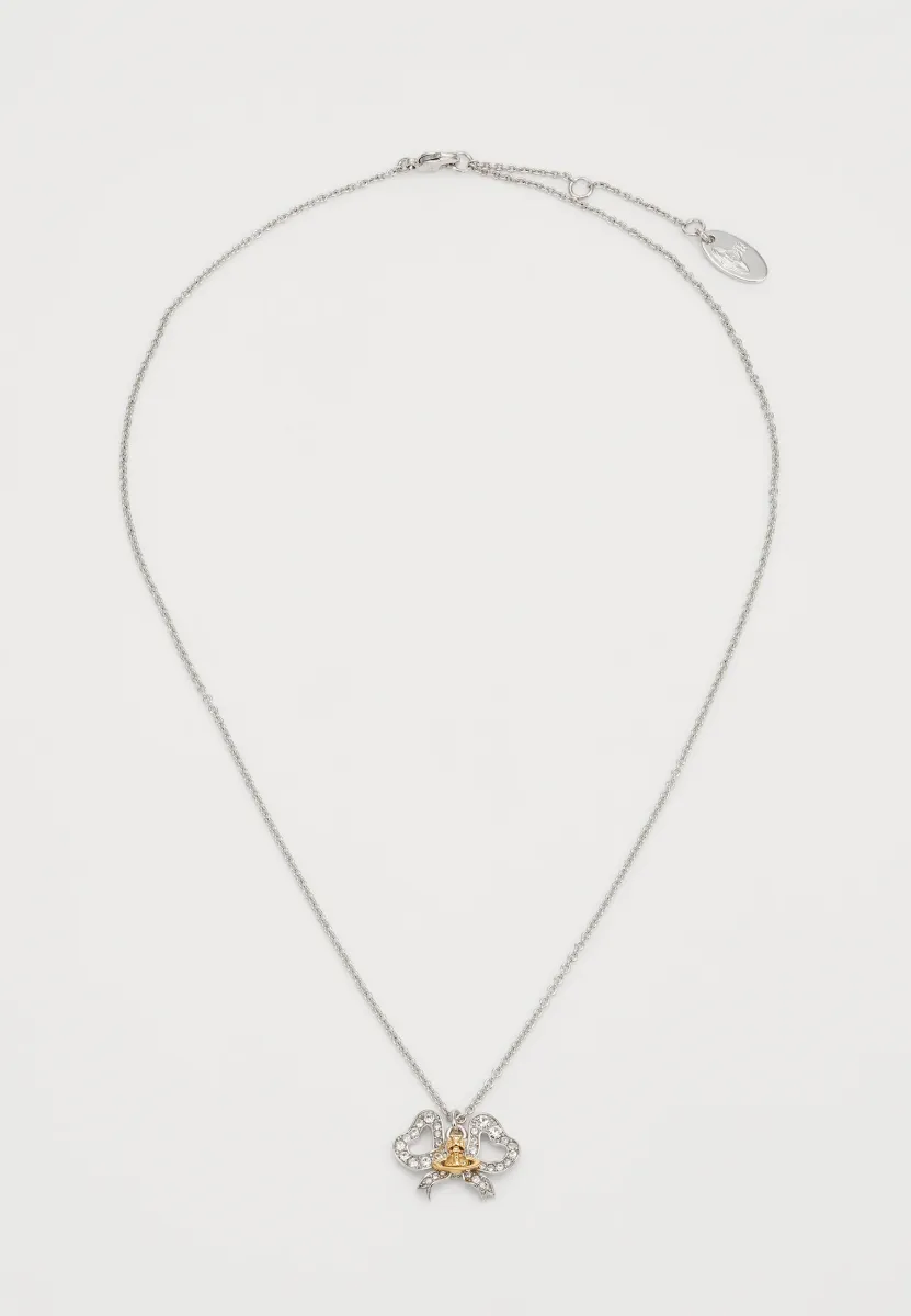 RIGOBERTA PENDANT - Halskette - platinum-coloured/gold-coloured/white