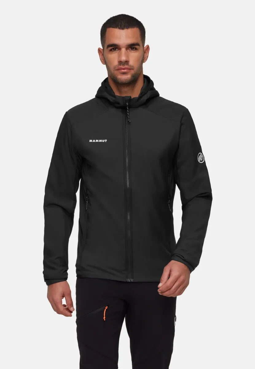 RIME AIR IN HYBRID HOODED - Softshelljacke - black