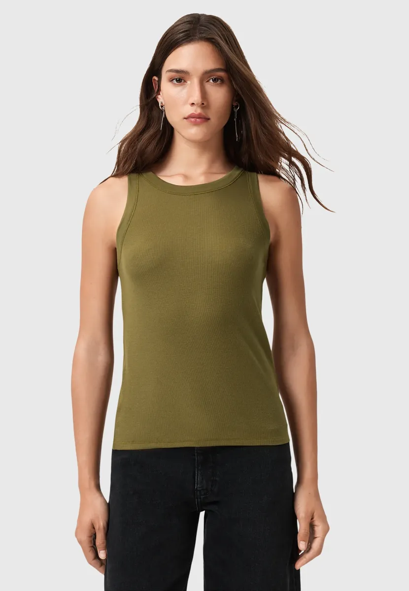 RINA TANK - Top - fango green