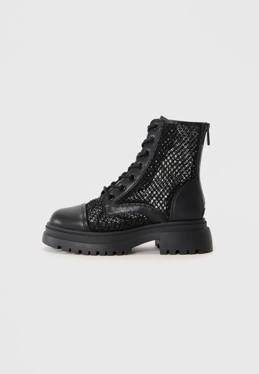 RIPCORD - Schnürstiefelette - black