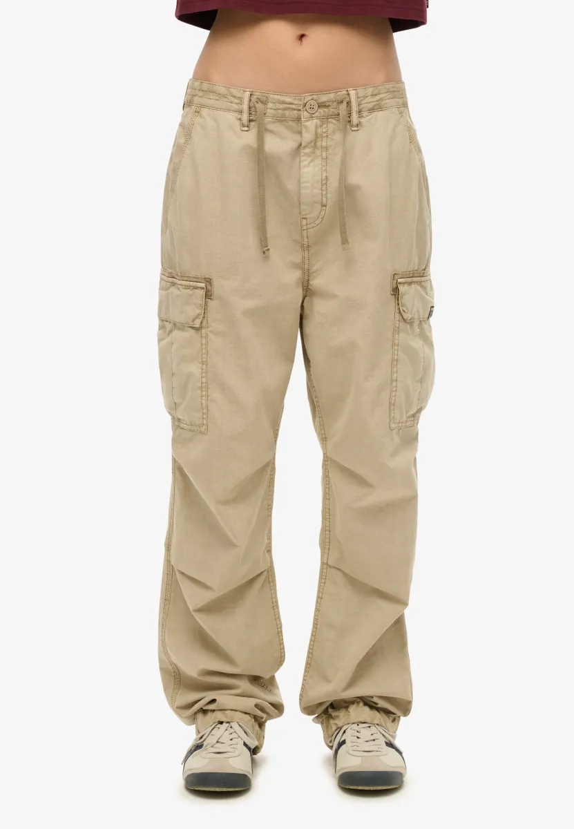 RISE PARA - Cargohose - stonewash taupe brown