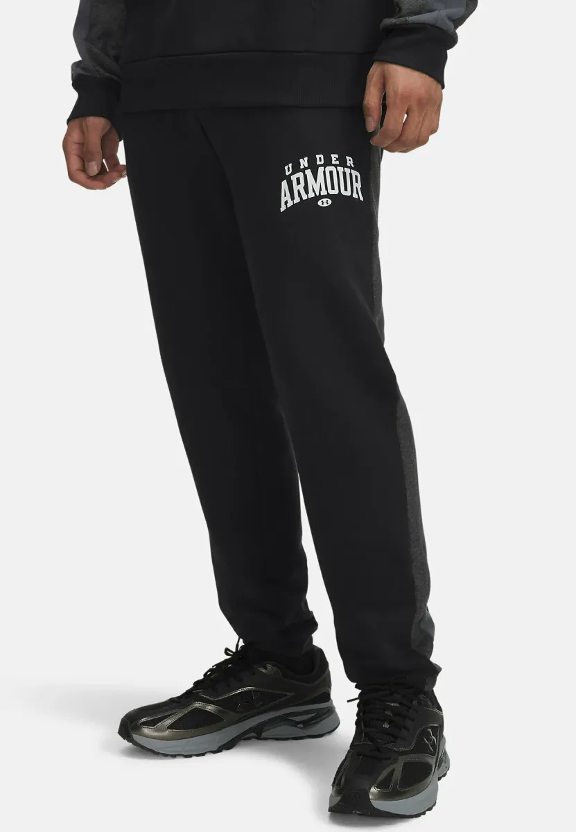 RIVAL FLEECE COLORBLOCK - Jogginghose - black