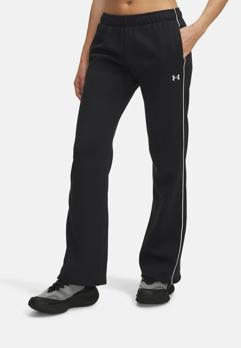 RIVAL FLEECE PIPED - Jogginghose - black