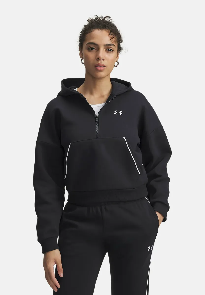 RIVAL FLEECE PIPED - Kapuzenpullover - black