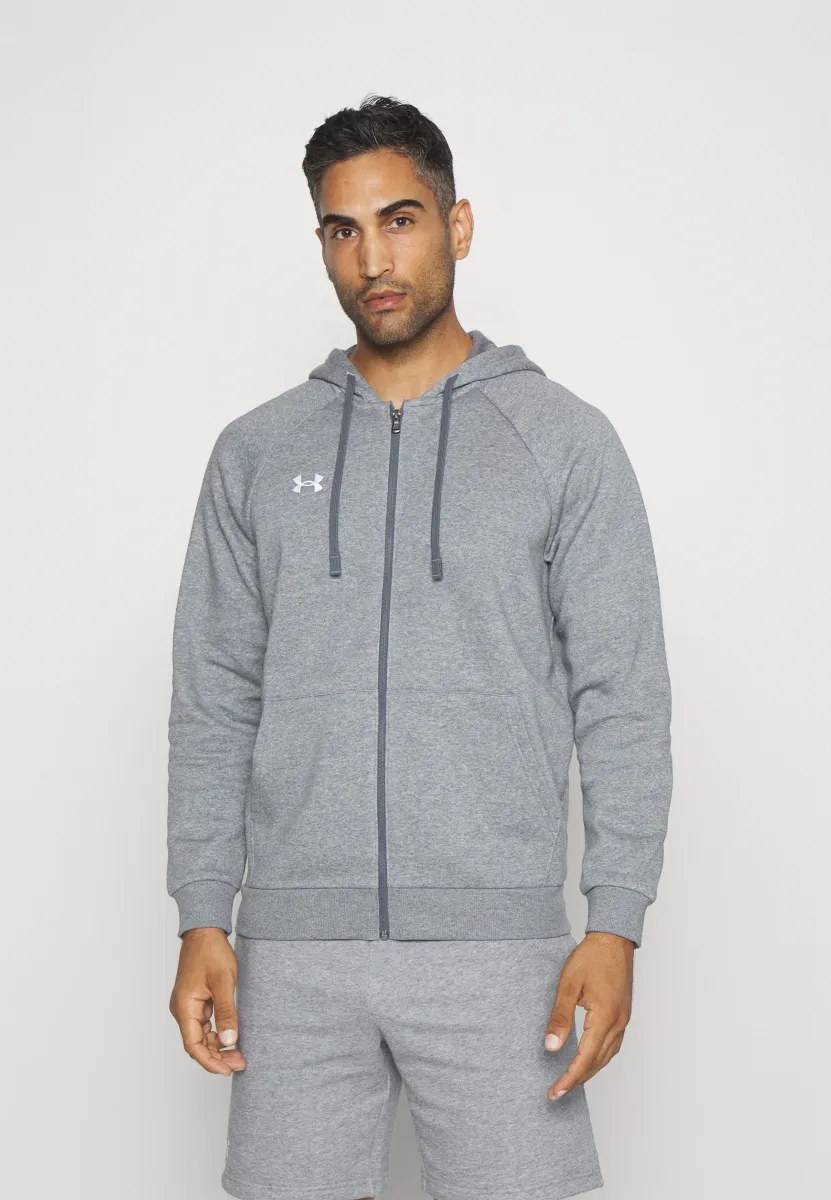 RIVAL FLEECE - Sweatjacke - castlerock light heather/white