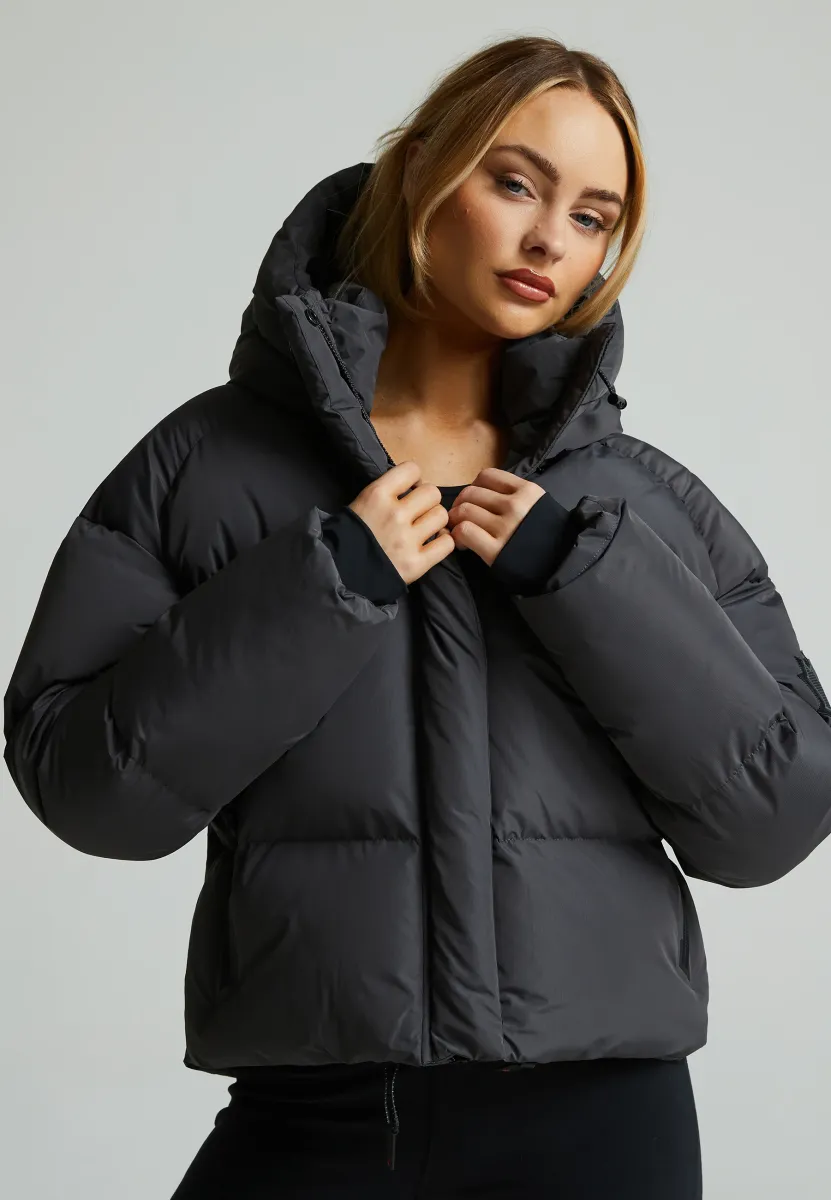 RIVERA TECH SHORT PUFFER JACKET - Winterjacke - asphalt