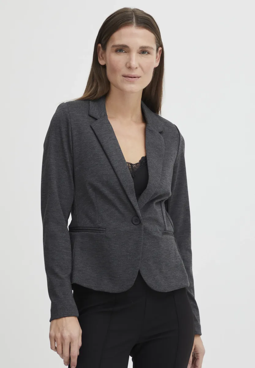RIZETTA BLAZER - Blazer - dark grey melange