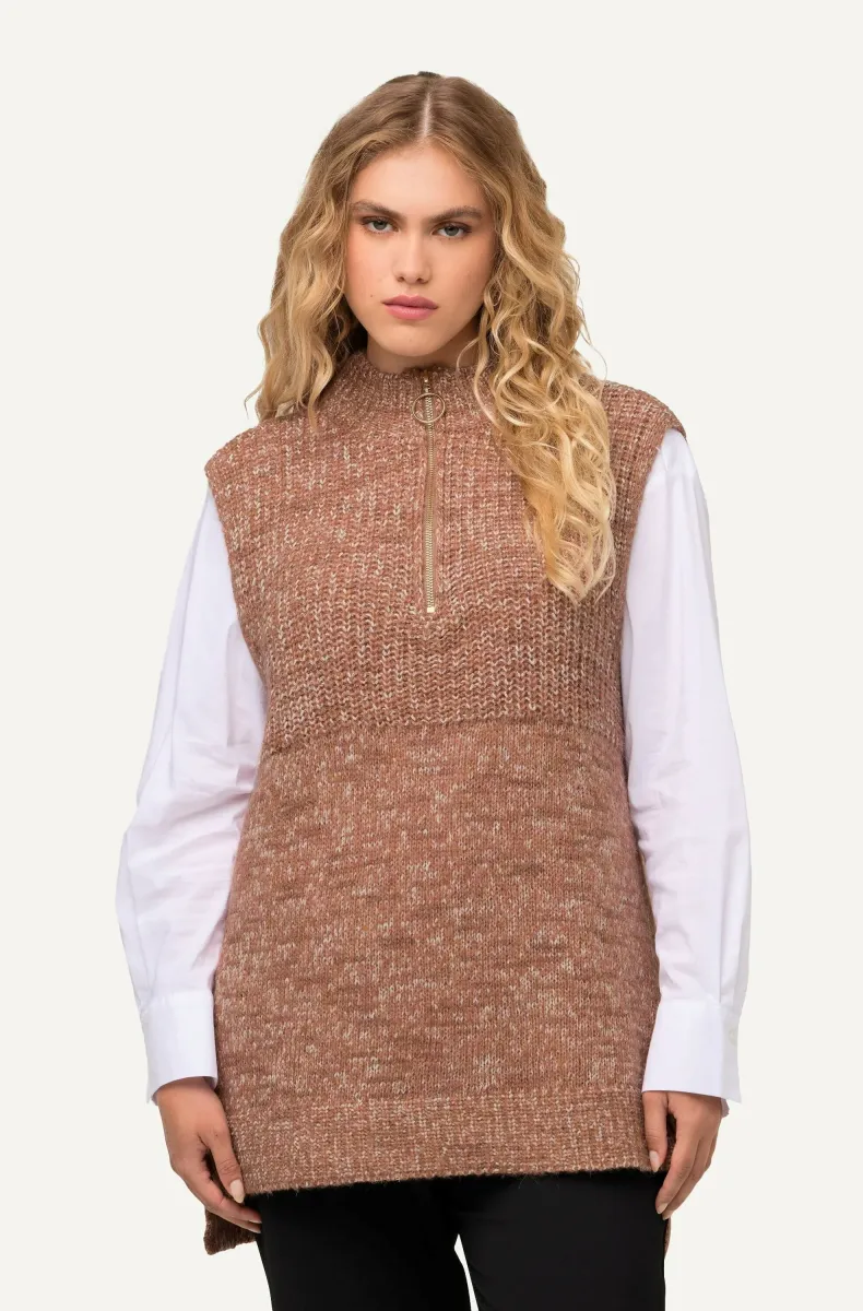 ÄRMELLOS - Strickpullover - amber