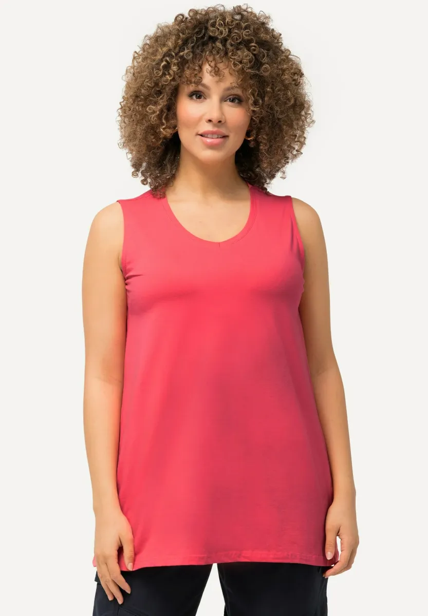 ÄRMELLOS - Top - dark coral