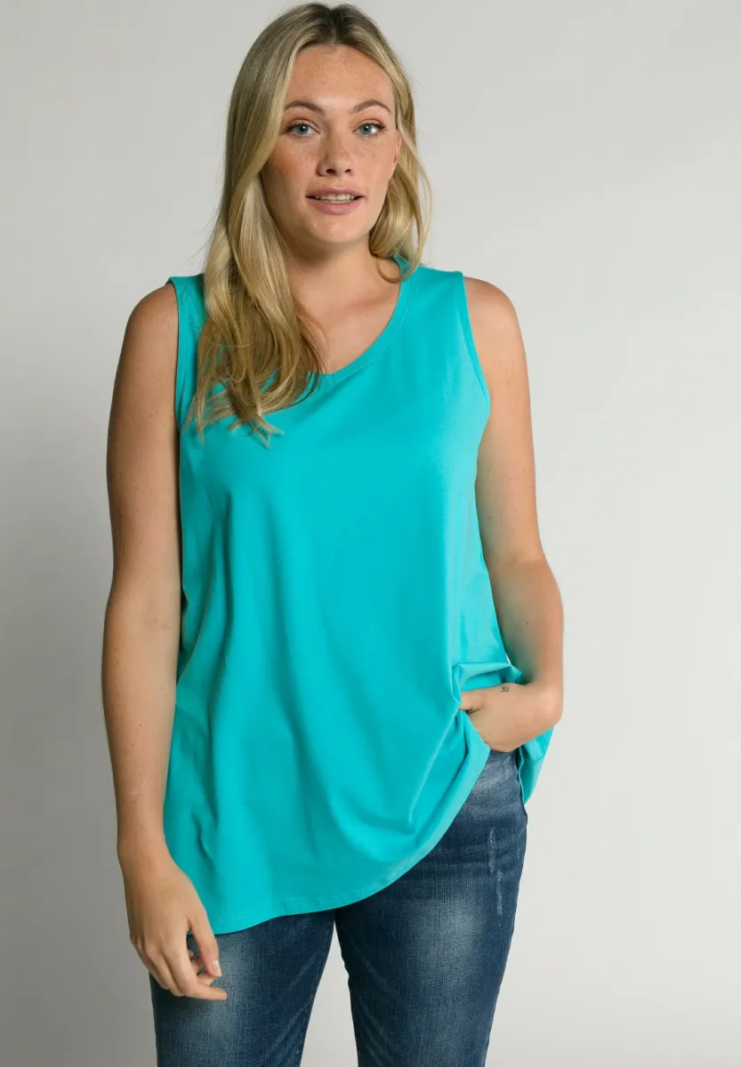 ÄRMELLOS - Top - turquoise