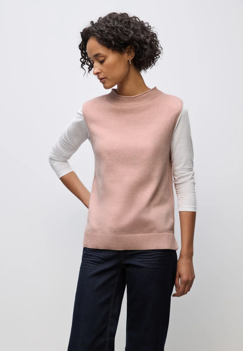 ÄRMELLOSER  - Strickpullover - rosa