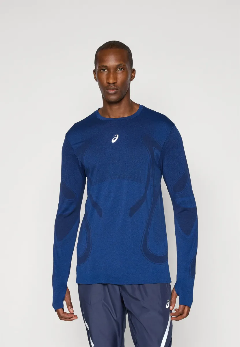 ROAD SEAMLESS TOP - Langarmshirt - midnight