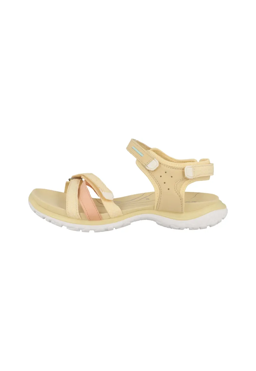 ROAM - Riemensandalette - straw bright white dusty peach straw