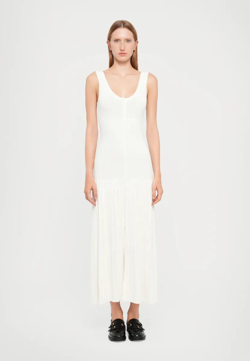 ROBE MIDI - Strickkleid - ecru