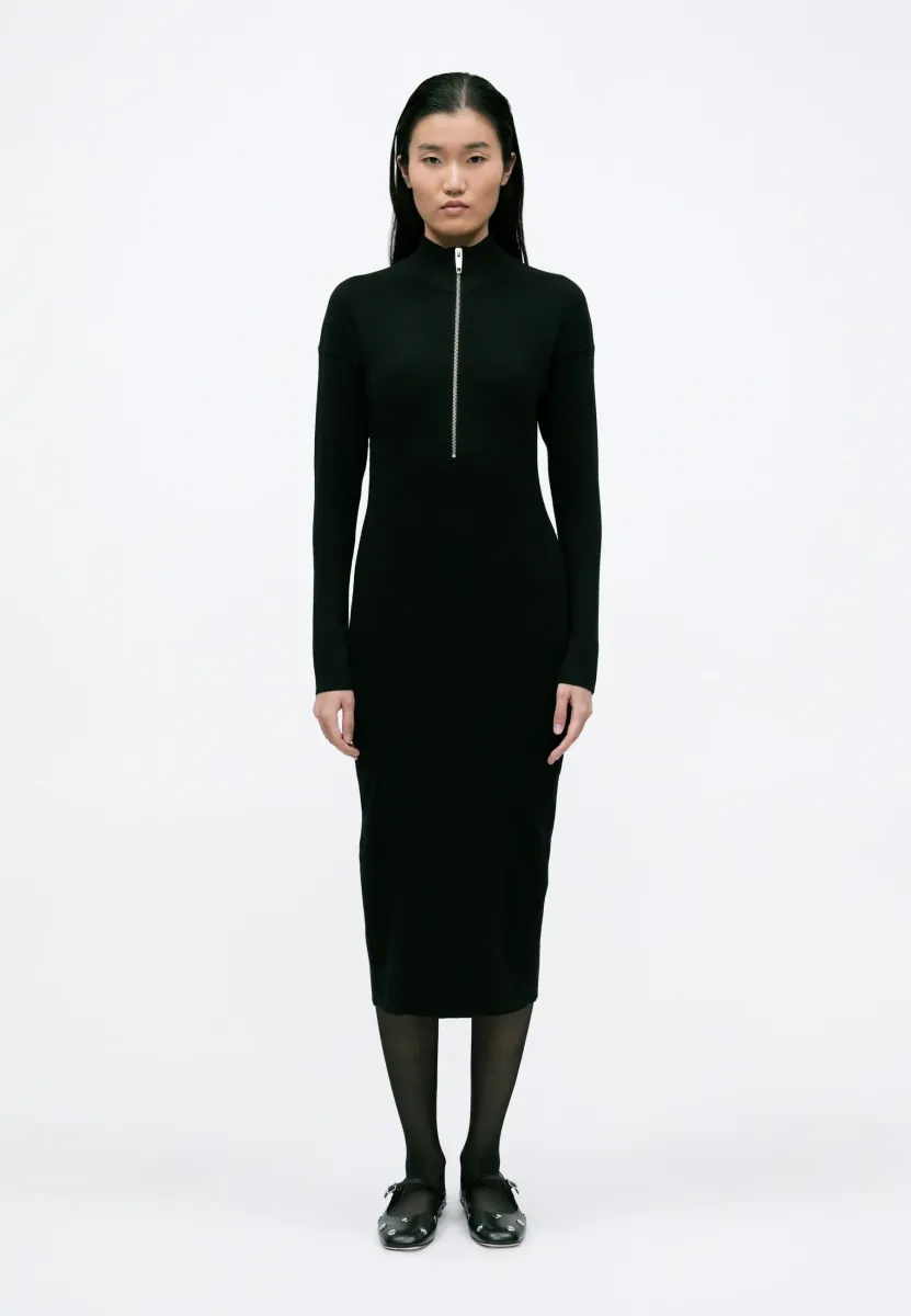 ROBE - Strickkleid - black