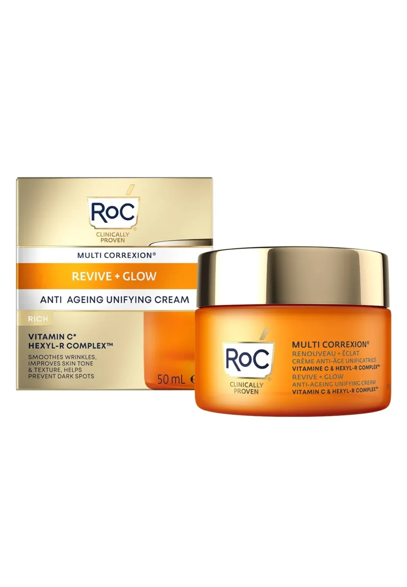 ROC MULTI CORREXION REVIVE + GLOW ANTI-AGEING UNIFYING CREAM RICH 50ML - Gesichtscreme - multi coloured