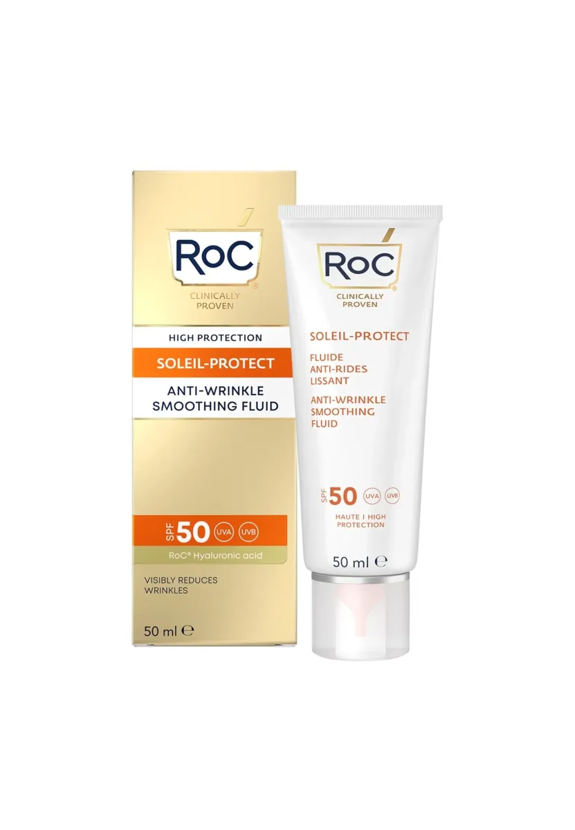 ROC SOLEIL-PROTECT ANTI-WRINKLE SMOOTHING FLUID SPF50+ 50ML - Sonnenschutz - multi coloured