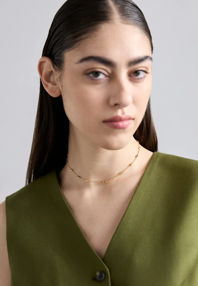 ROCK NECKLACE - Halskette - shiny gold-coloured