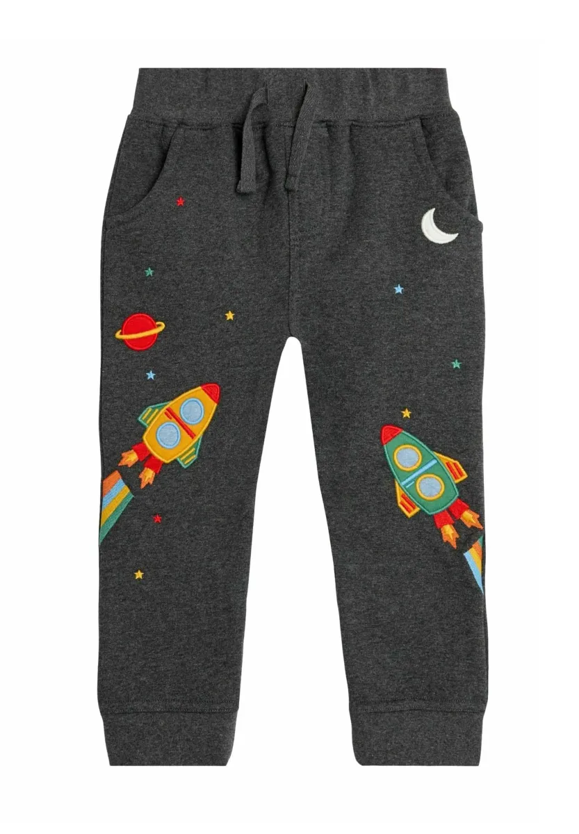 ROCKET APPLIQUE PET IN POCKET- REGULAR FIT - Jogginghose - charcoal