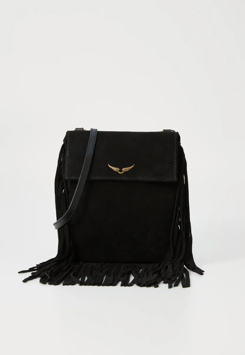 ROCKSON NANO FRINGED  - Umhängetasche - black